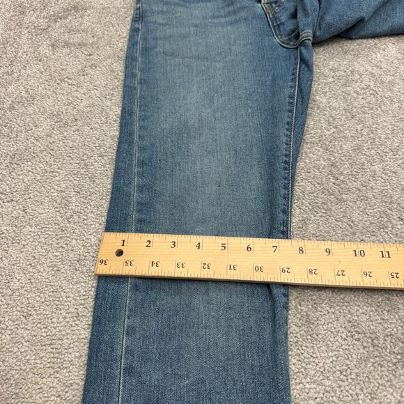 Levi's Premium Wedgie Straight Leg Button Fly Denim Jeans Womens 25 High Rise - Picture 13 of 16